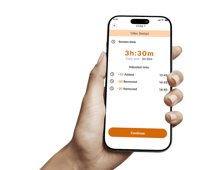Screen Time Management Interface